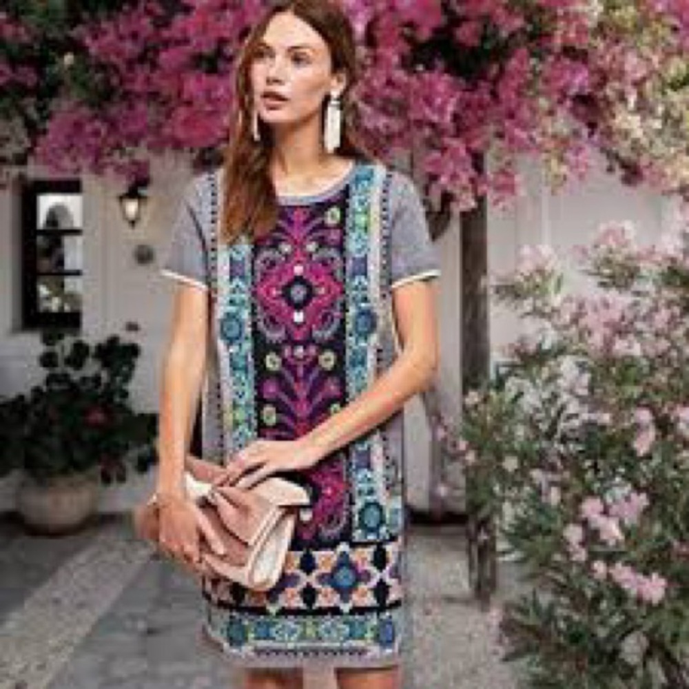 Anthropologie Akemi + Kim Kaleidoscope sweater dress